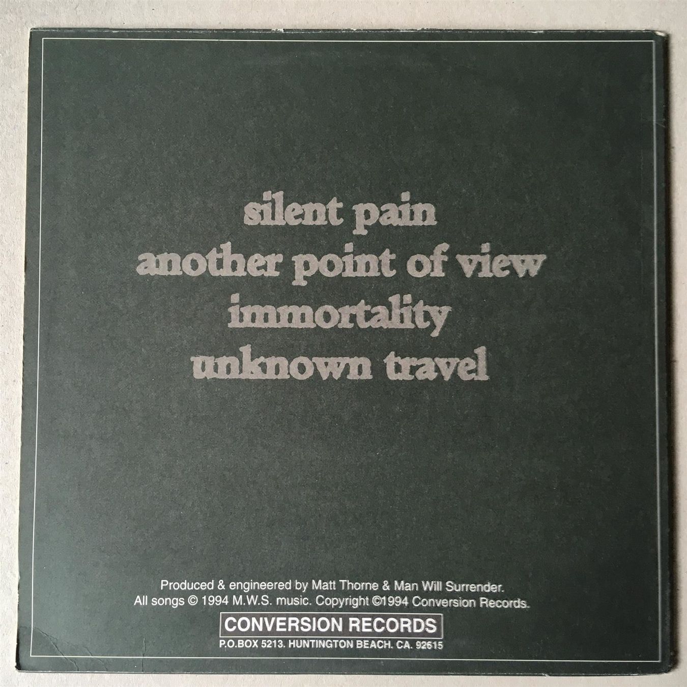 Dischi in vinile: Man Will Surrender – Instrument 12" US Hardcore Emo Punk – Usato da Berneck venduto da rye7778 1