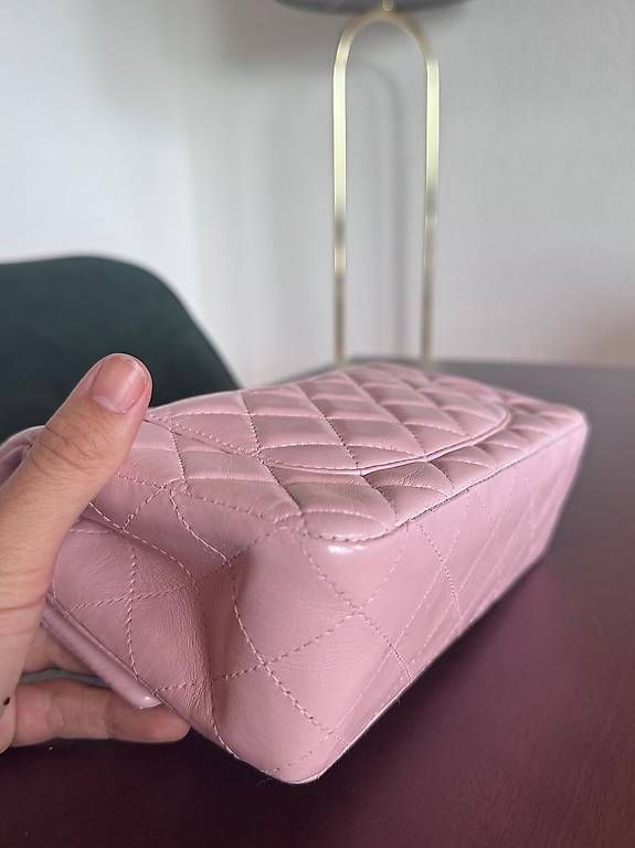 Borse da donna: Chanel Mini Rectangular Flap Bag Light Pink Leather – Usato da Zürich venduto da amber123 1