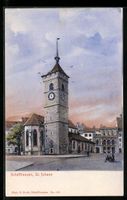 Schaffhausen, Strassenpartie St. Johann