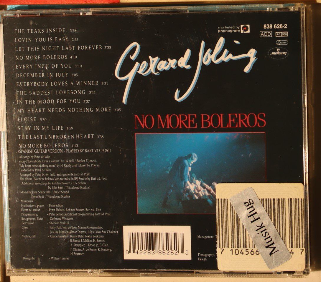 CDs: Gerard Joling – No More Boleros – Gebraucht aus Luzern von CONTENTI 2