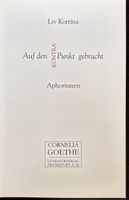 Kortina Liv, Auf den Kontra-Punkt gebracht - Aphorismen