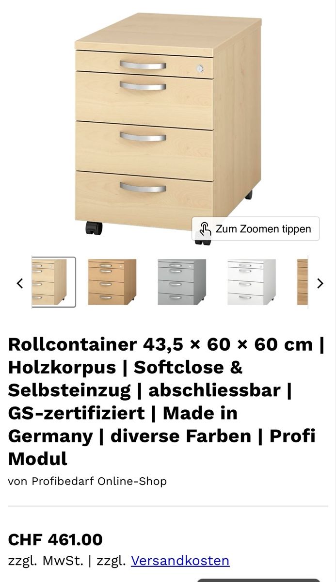 Eléments de bureau: Rollcontainer – Neuf (Voir description) à Gossau SG par cuk_fyc6 3
