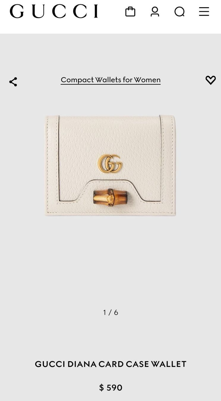 Gucci Portamonete: GUCCI Diana Portemonnaie – Usato da Wollerau venduto da Vinagoni 8