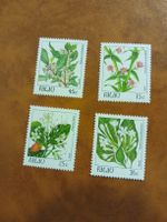 Lot de 4 Timbres de Palau - Motifs Floraux tropicaux