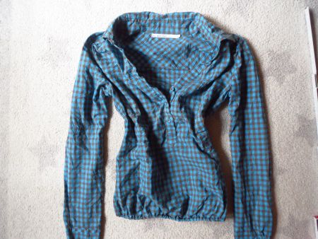 stylische NILE Damen Karo Bluse Gr S