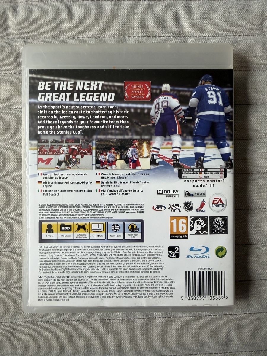 Sony Giochi: NHL 12 für PS3 – Usato da Thunstetten venduto da Virus_33 2