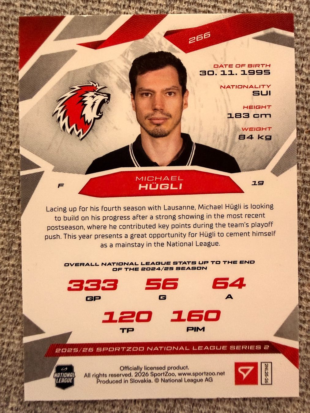 Sportzoo Carte collezionabili: Michael Hügli - LHC - green parallel - 07/30 – Nuovo (secondo la descrizione) da Cheyres venduto da KeK04 1