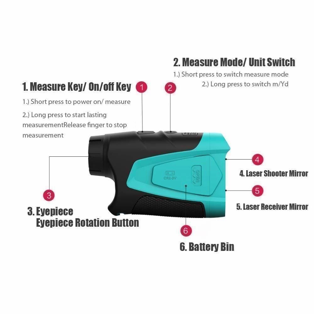 Binocoli: Mileseey 600M Golf Laser Entfernungsmesser – Nuovo e nell'imballaggio originale da Malans GR venduto da BUYBEST-Schweiz 7