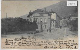 Saint-Imier - Buffet a la Gare - animee - UPU 1900
