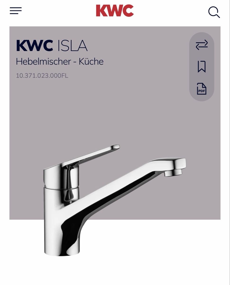 Kwc Armaturen: KWC ISLA - Küchenmischer Ohne Auszug – Neu und originalverpackt aus Güttingen von JeffreyGucc