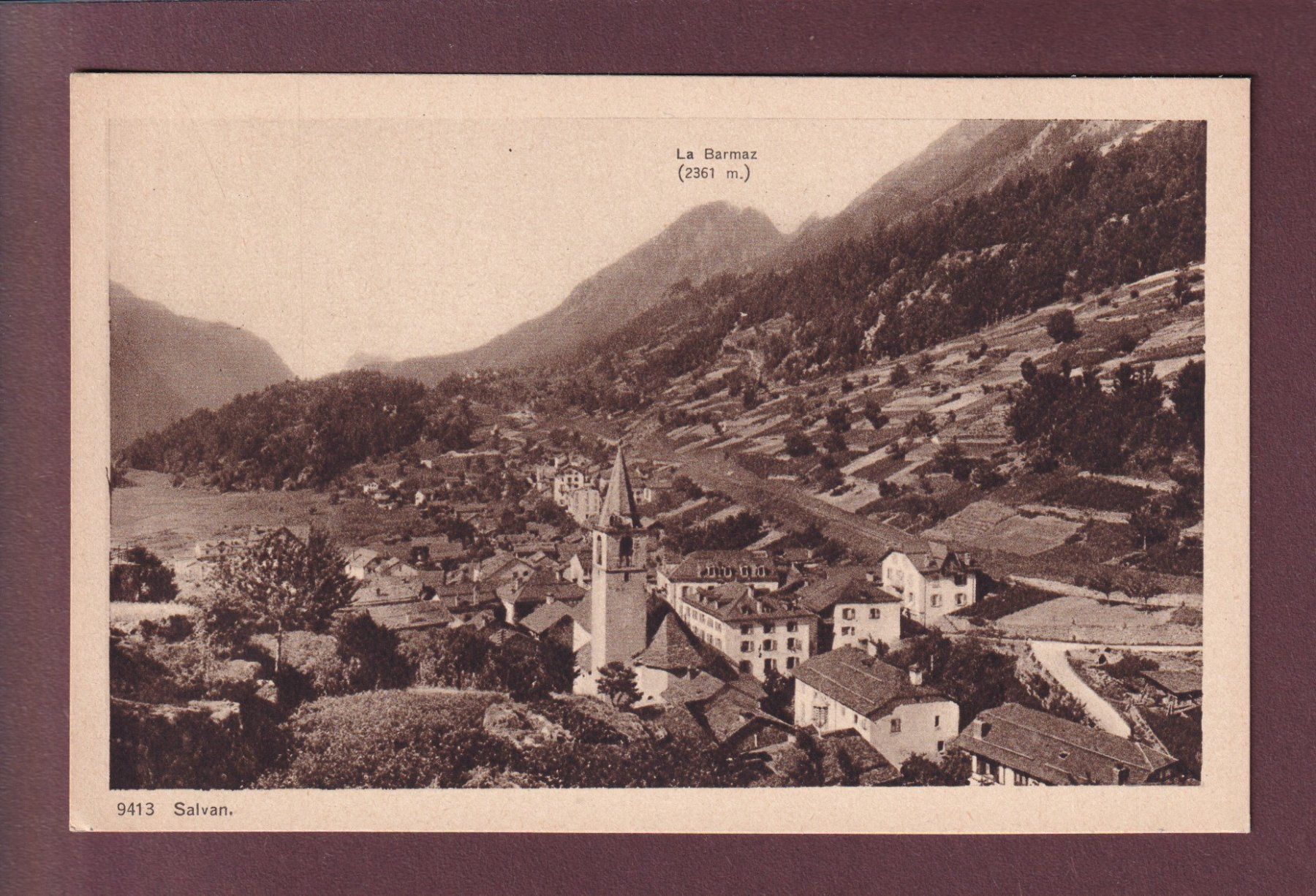 Cartoline postali: SALVAN - La Barmaz – Usato da Pully venduto da nicecards