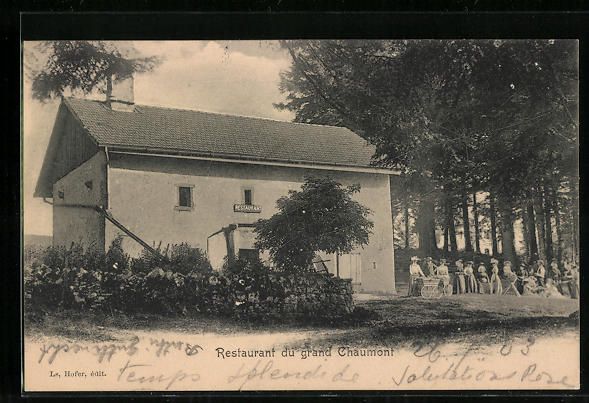 Cartoline postali: Chaumont, Restaurant du grand Chaumont – Usato da Berlin venduto da bartko-reher