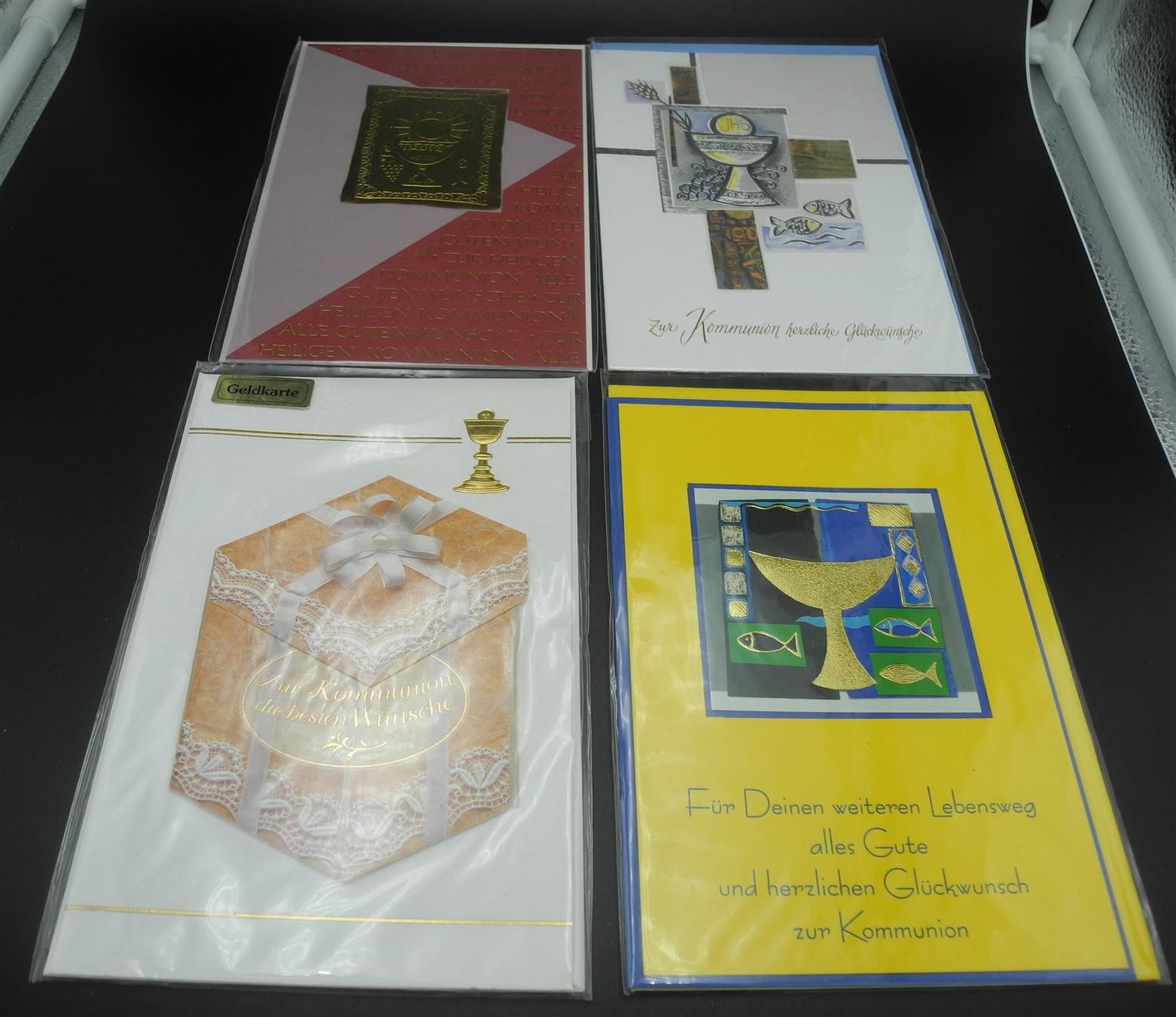 Cartoline: 4 Kommunionkarten, Nr. 306 – Nuovo e nell'imballaggio originale da Kottwil venduto da Crazyrolf