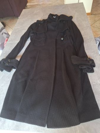 Manteau noir taille 38 51% laine marque Kookai
