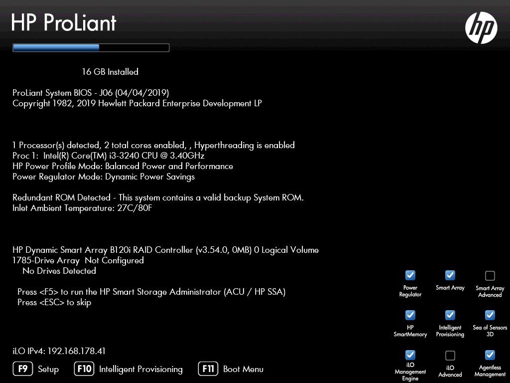 Hewlett Packard Server: HP ProLiant MicroServer Gen8 16GB – Gebraucht aus Lausanne von Conradind 6