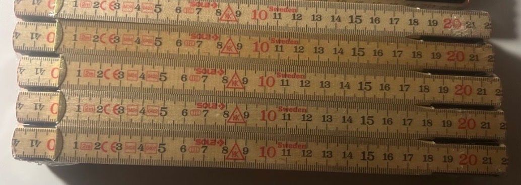 Misurare: 5 Stk Schwedenmeter Doppelmeter Sola – Nuovo e nell'imballaggio originale da Hittnau venduto da Oracel 2