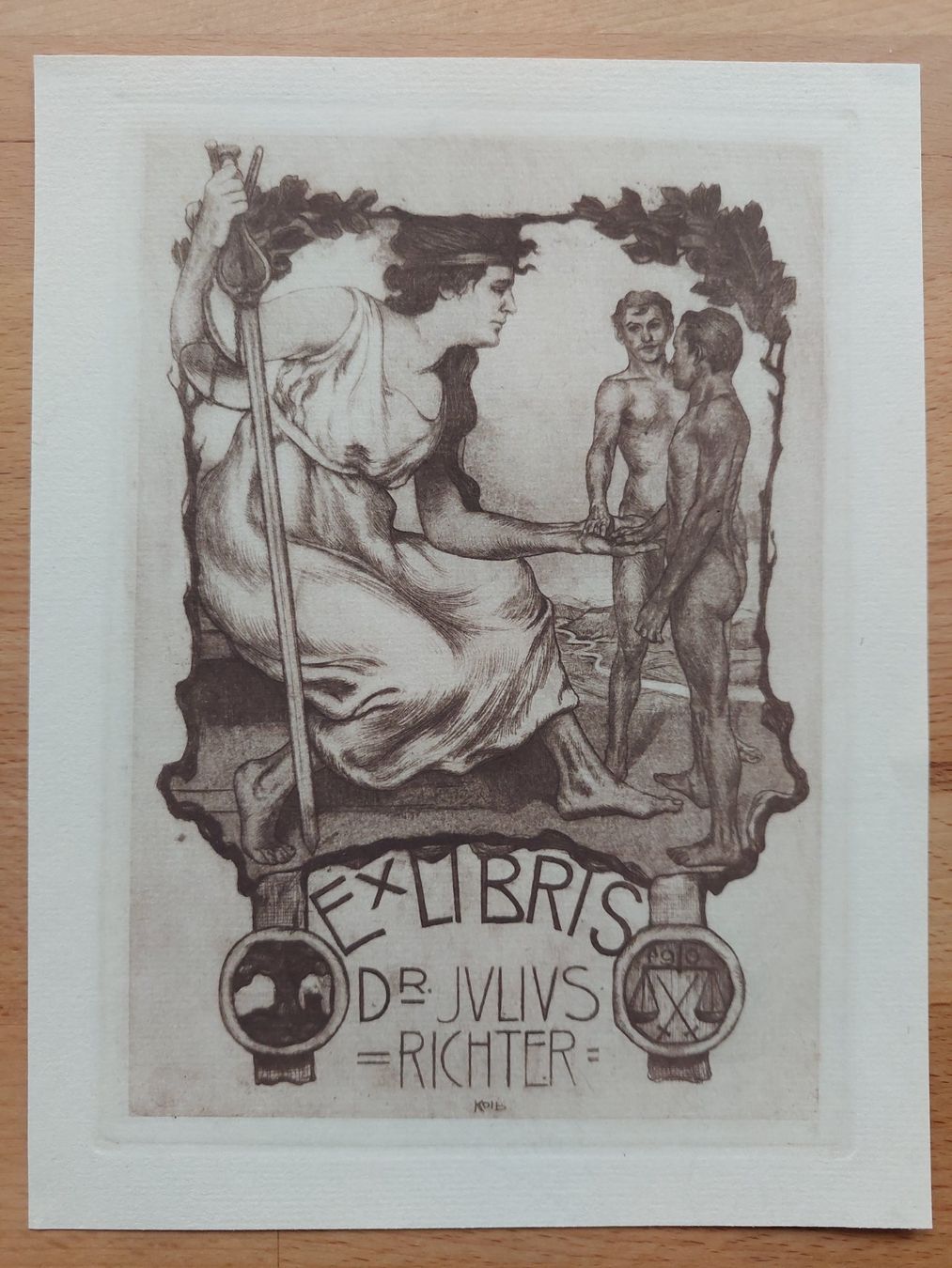 Dipinti: Exlibris Alois Kolb - Original Radierung – Usato da Obfelden venduto da Exlibris-Art