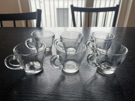 6er Set Espressotassen aus Glas - Zeitlos & Elegant!