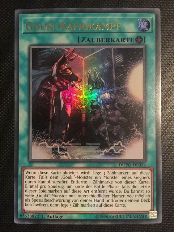 YUGIOH!! Gouki-Käfigkampf DUPO-DE024! Ultra Rare (Neu Und Originalverpackt) In Chur Für CHF 1