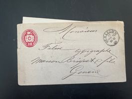 AK 1875 Tüblibrief mit Inhalt St. Gallen   (G429)