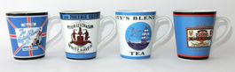 4 Stk. Mug's/Teetassen - Boston Warehouse Trading Corp. 2004