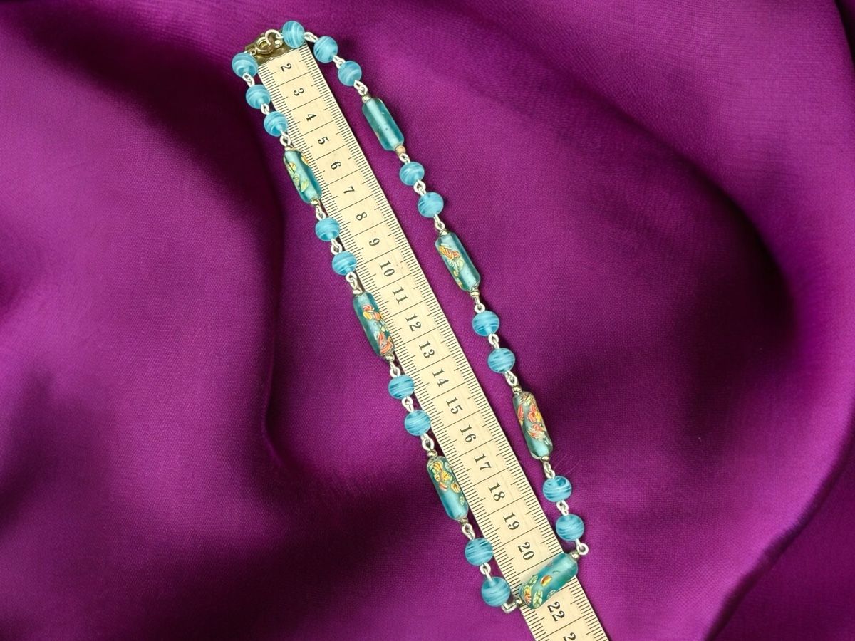 Catenine: Halskette mit blauen Glasperlen – Usato da Lamone venduto da LaCantinaMagica 6