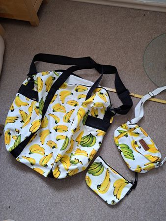 Neu Strandtaschen Banane 3teilig Badetasche cooles design
