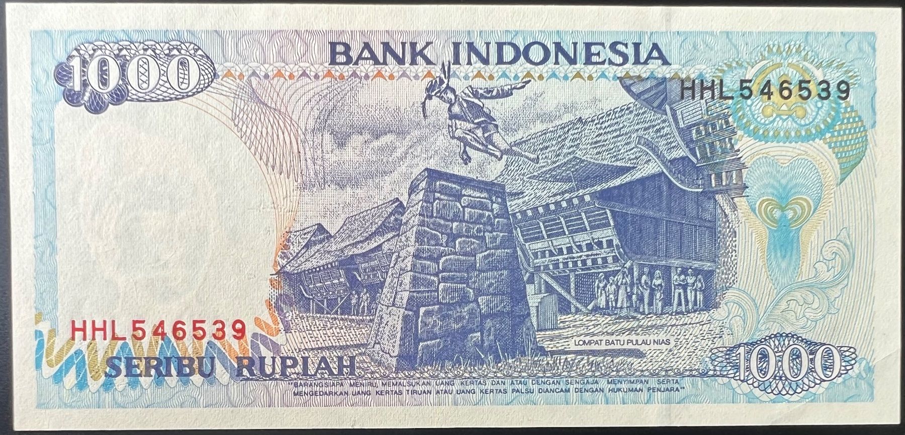 Banconote: Indonesia 1000 Rupiah 1999 – Usato da Tramelan venduto da MHK79 1