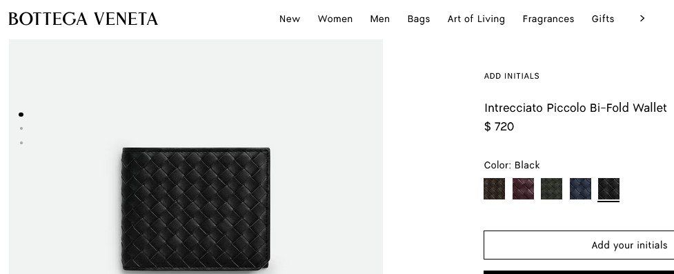 Bottega Veneta Portafogli: Bottega Veneta Portefeuille – Usato da Collonges venduto da Auganien 1