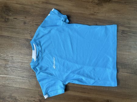 T-shirt de tennis Babolat bleu clair 8-10 ans