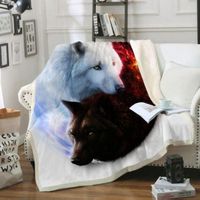 Decke Wolf 150cm x 130cm