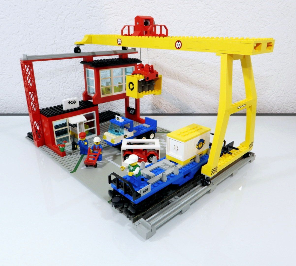 Lego Baukästen: LEGO 9 VOLT EISENBAHN 4555 VERLADESTATION MIT WAGON – Gebraucht aus Turbenthal von Ddanuh 6