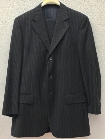 Elegantes Nadelstreifen-Anzug-Sakko & Hose Gr. 50 (M) Her...