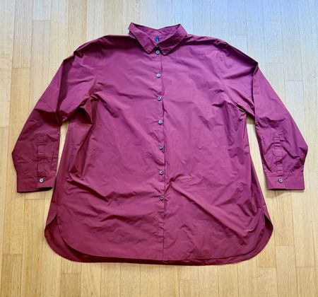 Peter O. Mahler Burgundy Travel Blouse New Oversized (38-42)