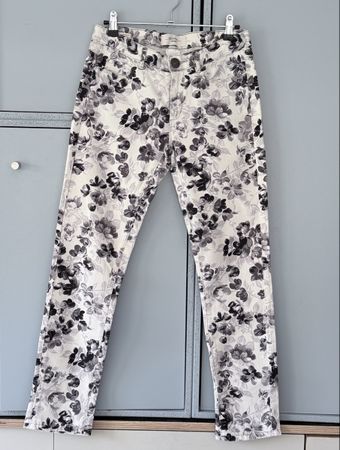 Weekend Max Mara Sommerhose Floral Print Blumen Skinny Jeans