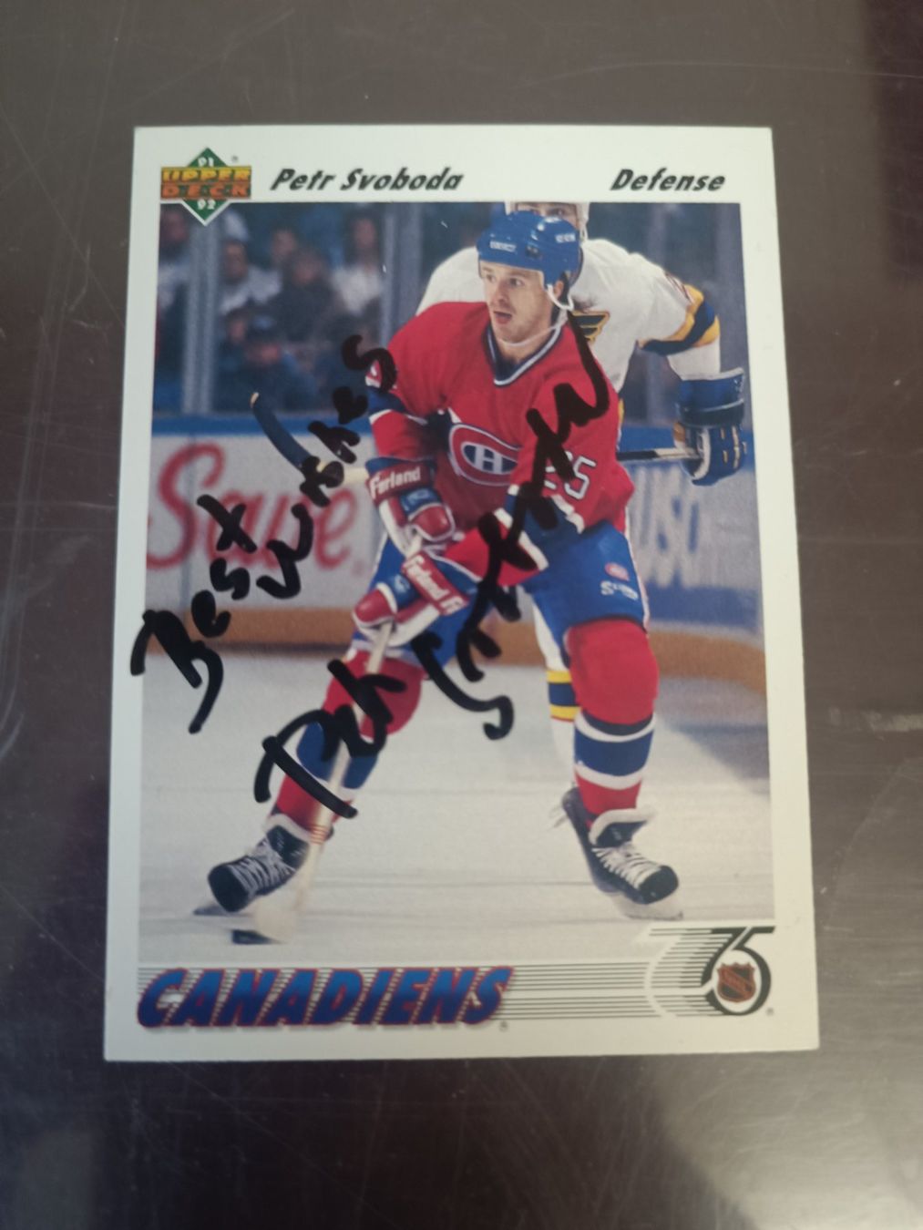 Autografi: Petr Svoboda - handsignierte Trading Card – Usato da Menziken venduto da Artographs