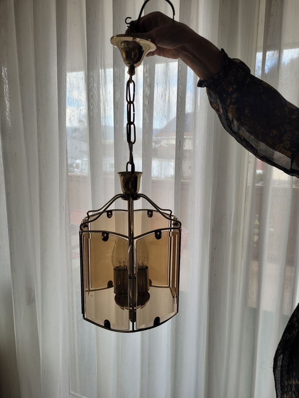 Lampen: 2 St. Ältere Laternenlampen Messing 220V – Gebraucht aus Kirchleerau von Schafe02