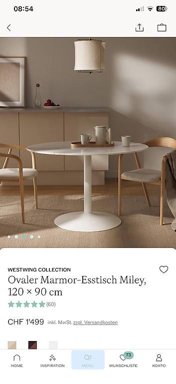 Westwing Tische: Marmortisch von Westwing – Neu und originalverpackt aus Obermumpf von saramya 4
