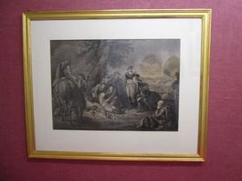Feldmarschall Kurt Christoph Graf 1790 - TOP-Goldrahmen