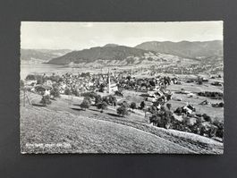 Postkarte Unterägeri gegen den See 1968 (R882)