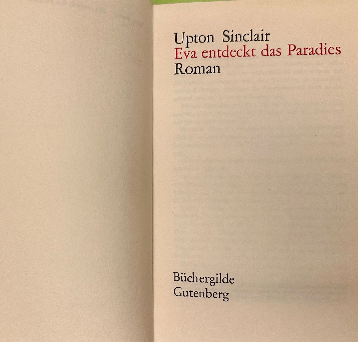 Libri: Upton Sinclair: Bücherpaket 5 Bde. – Usato da Zürich venduto da allp 3
