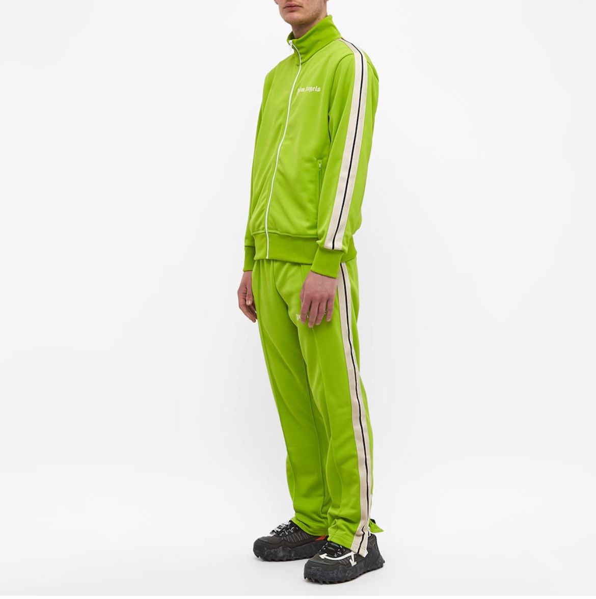 Palm Angels Giacche: Palm Angels Track Jacket Lime Green/Off White – Usato da Luzern venduto da Bon_Voyage 2