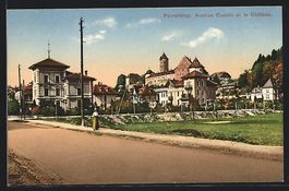 Porrentruy, Avenue Cuenin et le Chateau