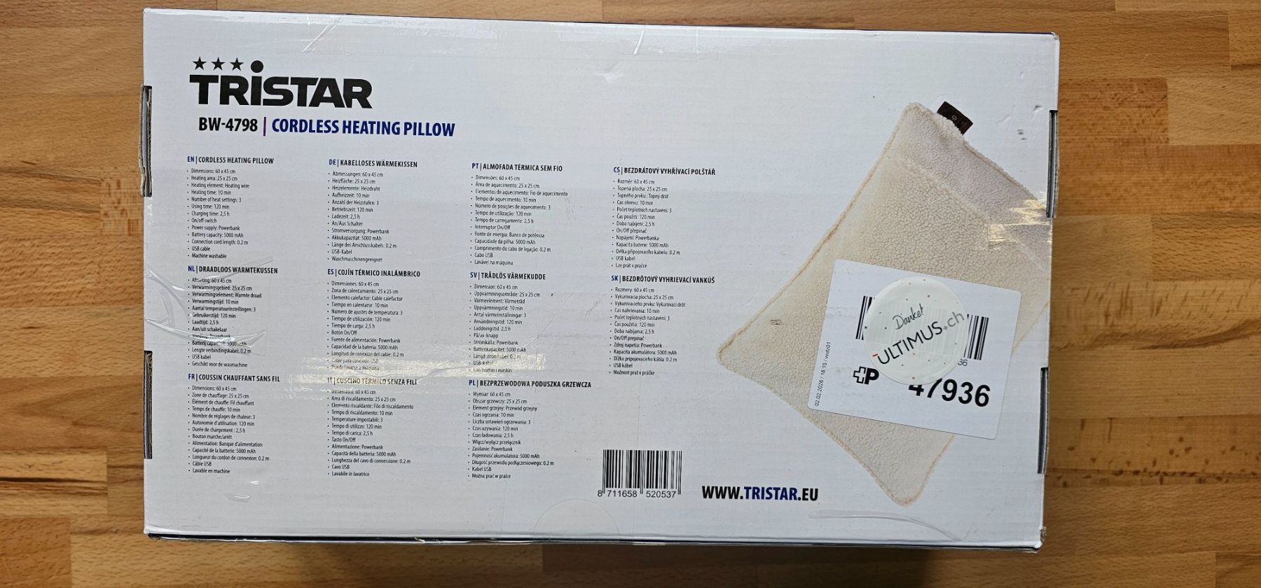 Cuscini: Tristar Thermokissen BW-4798 – Nuovo (secondo la descrizione) da Thusis venduto da ultimus_schweiz 1