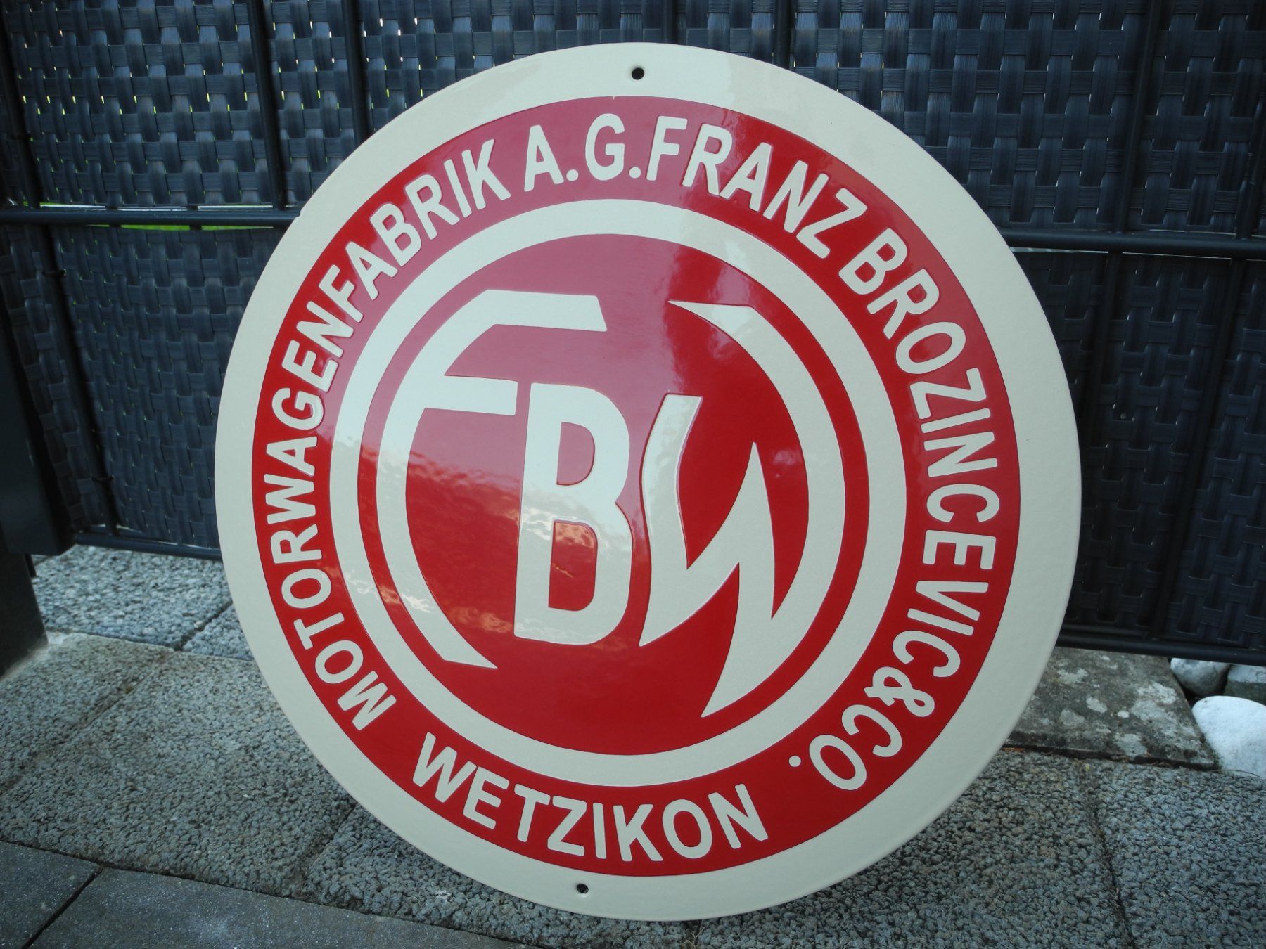 Insegne: GROSSES FBW EMAILSCHILD – Nuovo (secondo la descrizione) da Reinach AG venduto da Huckleberrysix 4