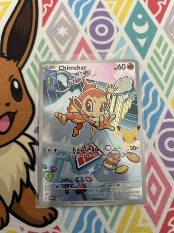 Pokemon Chimchar first partner collection promo 041 (Neu (gemäss ...