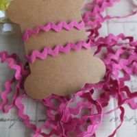 Zick Zack Band 4M Baumwolle dunkel pink