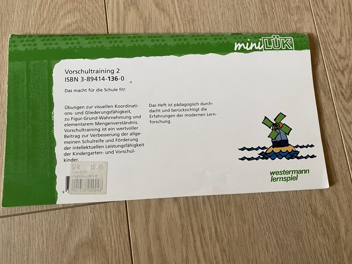 Giochi: Mini Lük 2 Hefte Vorschultraining Vorschulkinder  – Usato da Zizers venduto da dalaub 2