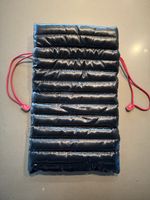 D&G Beutel Tasche Nylon schwarz rot Kordelzug gesteppt
