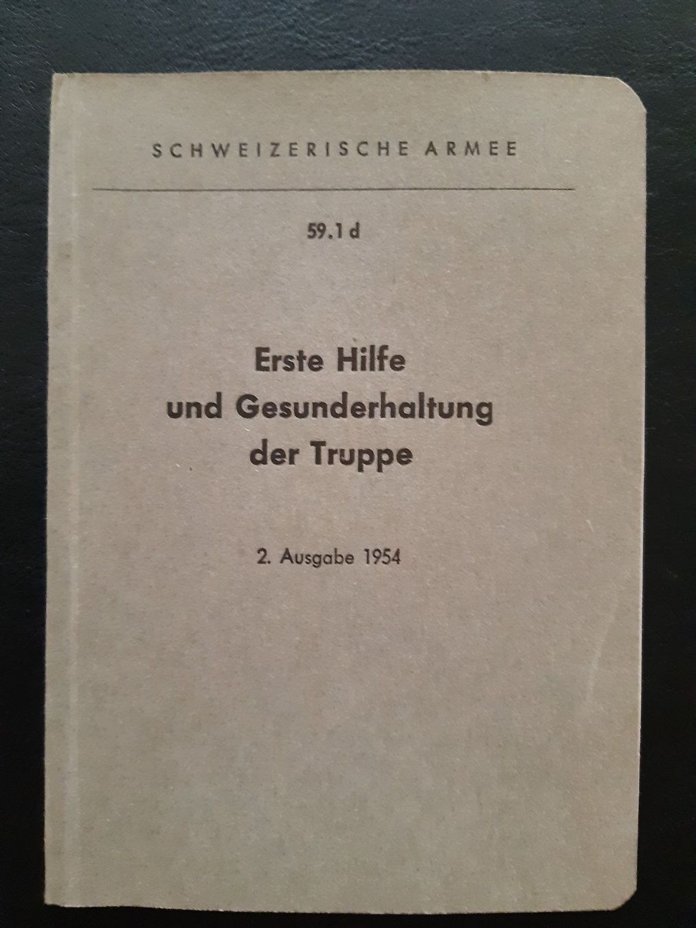 Bücher: Armee Büchlein 1954 – Gebraucht aus Schwanden Sigrisw von cadieux71